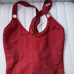 Old Navy Red Women Swim One Piece